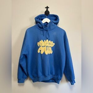 Princess Polly Vibrant Blue Hoodie with Yellow Logo